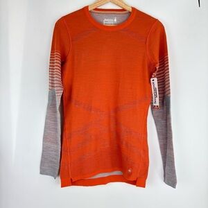 NWT Smartwool Intranet Base Layer Orange Rust Heather